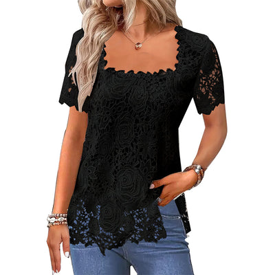 Rose Lace Tee