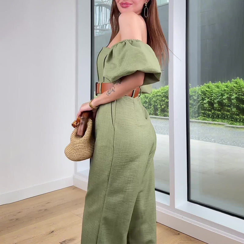 Square Collar Jumpsuit