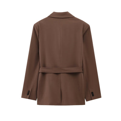 Belted Blazer Suit