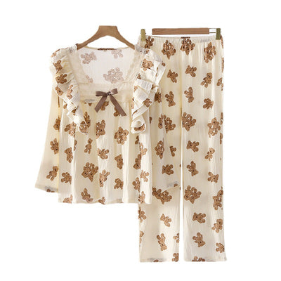 Bowknot Bear Suit Set