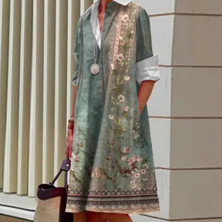 Impression de robe féminine
