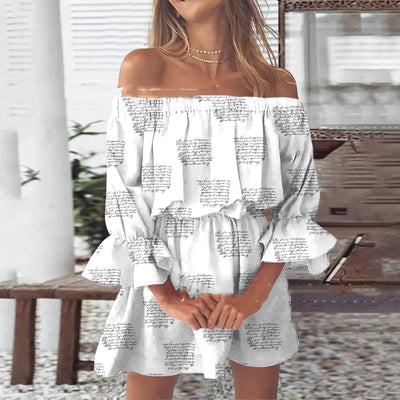 Robe imprimée plissée 