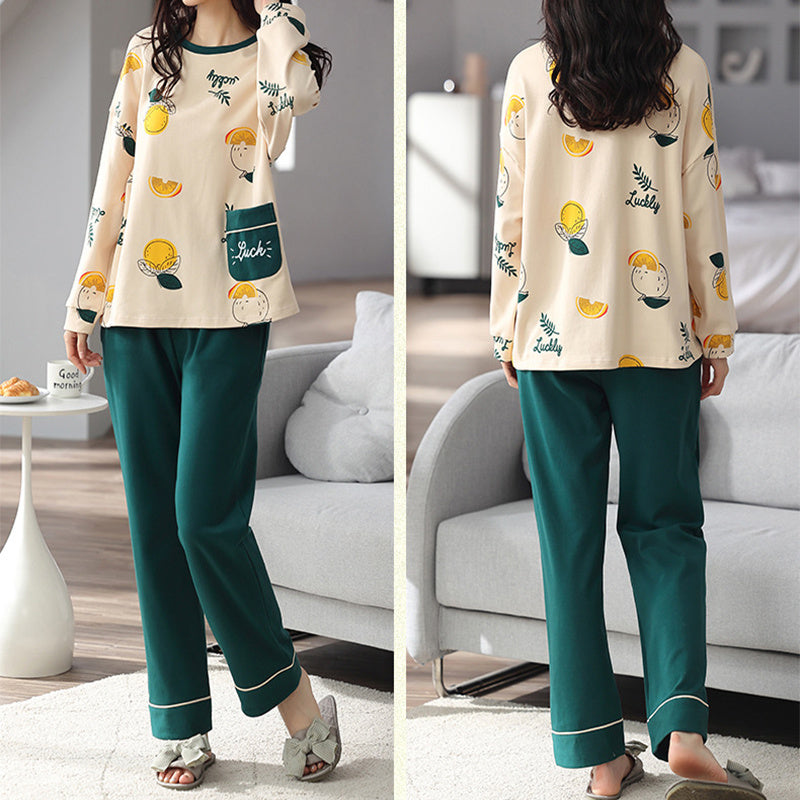 Printed Pajama Set