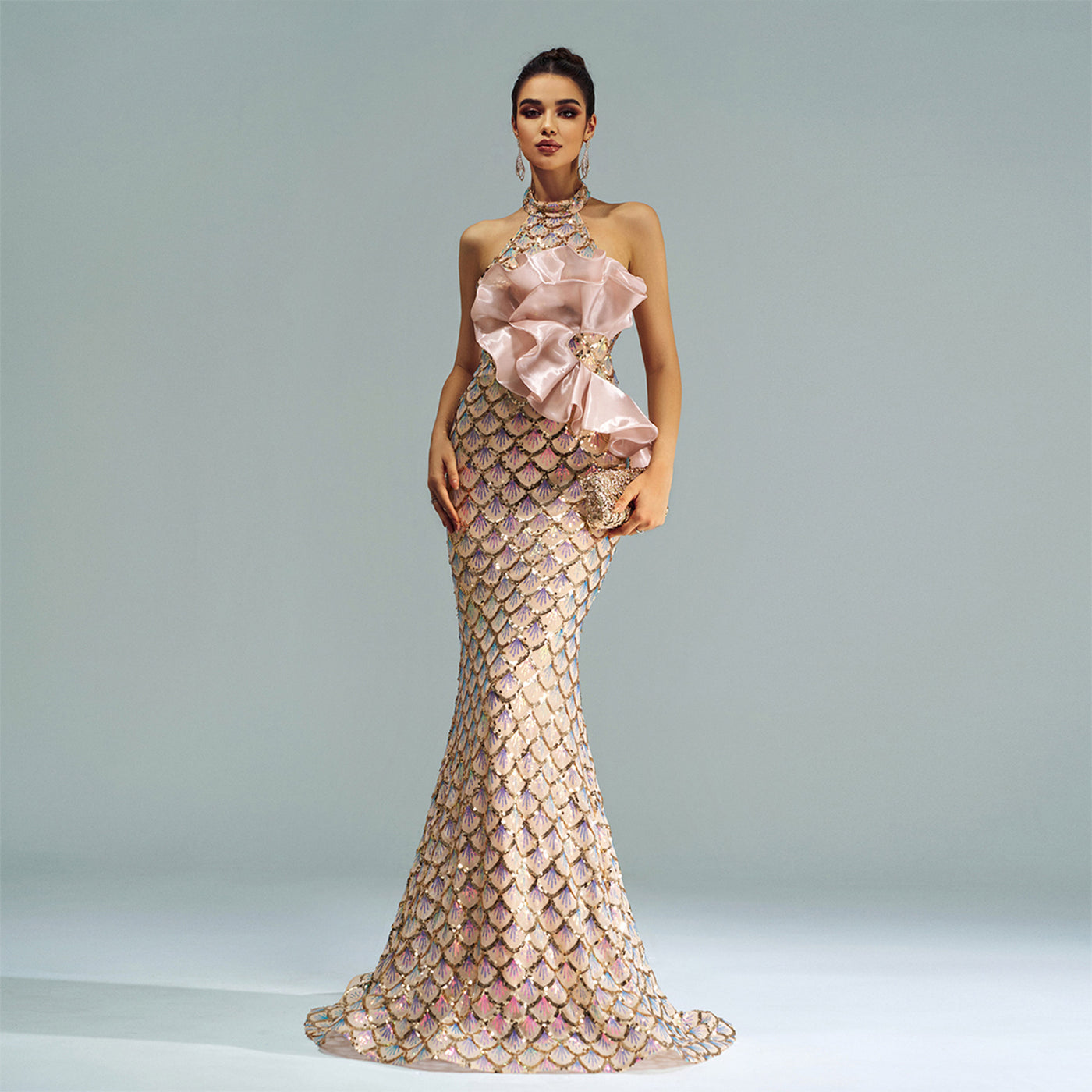 Slimming Sequin Long Dress – Women - Shé Hauté