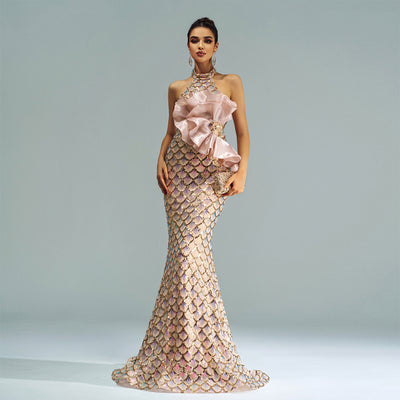 Slimming Sequin Long Dress – Women - Shé Hauté