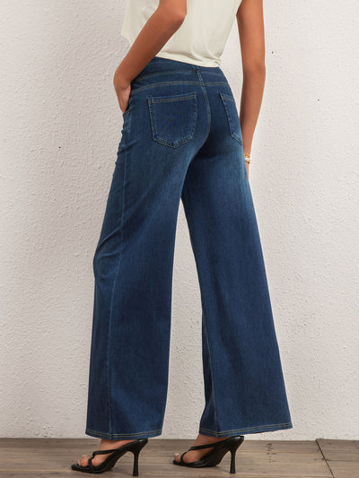 Jean bleu coupe ample