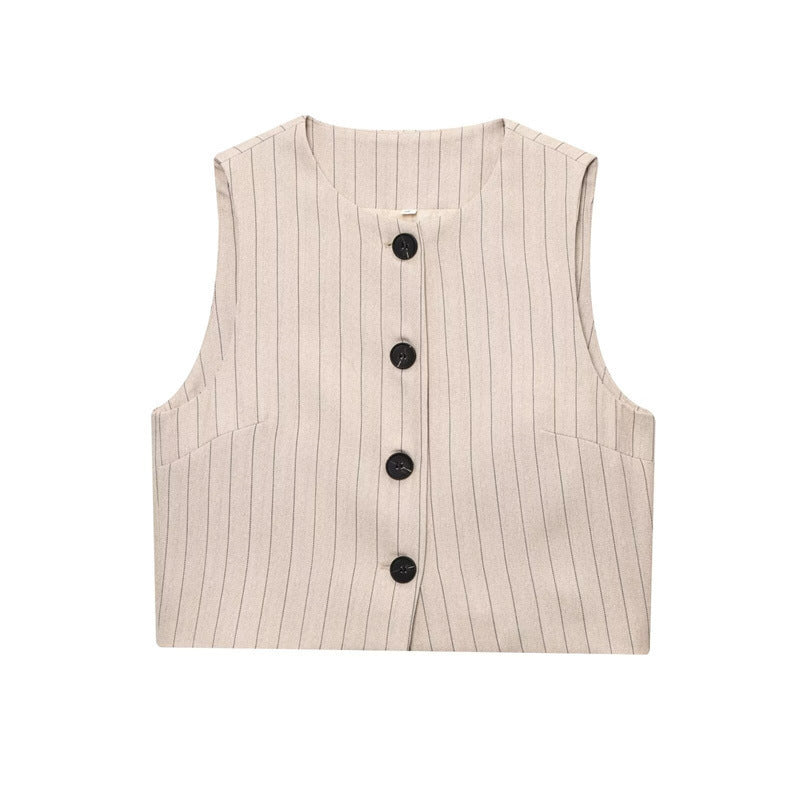 Striped Vest Set