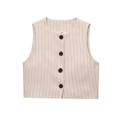 Striped Vest Set