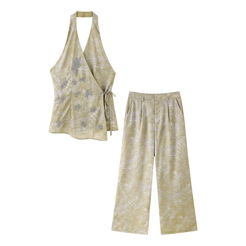 Lace-up Waist Set
