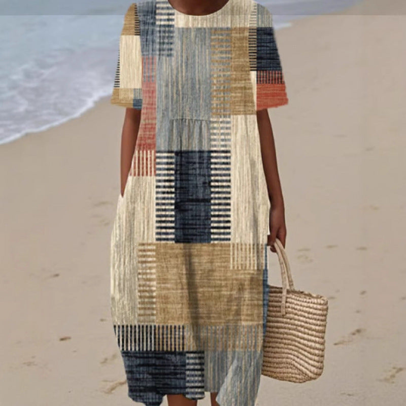 Printed Fit Dress