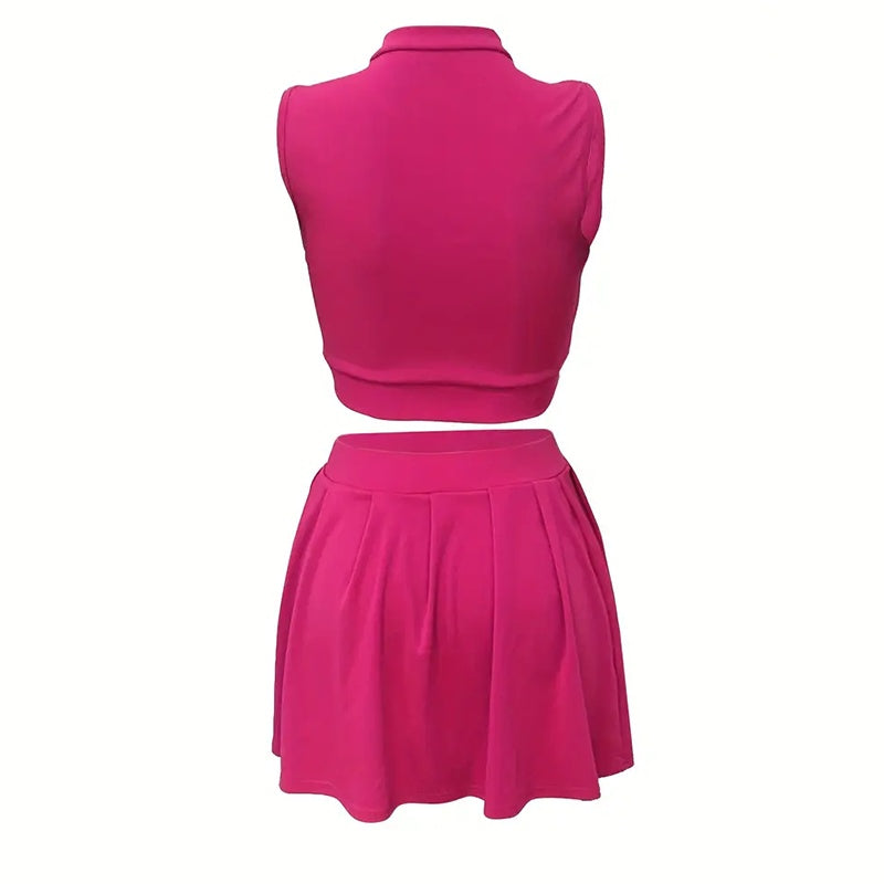 2-Piece Crop & Skirt Set