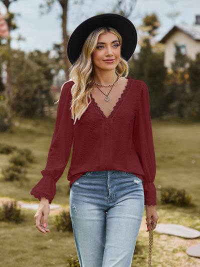 Casual Lace Stitch Tee
