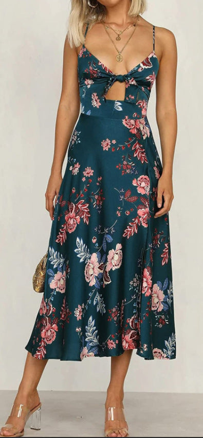 Robe de plage fleurie