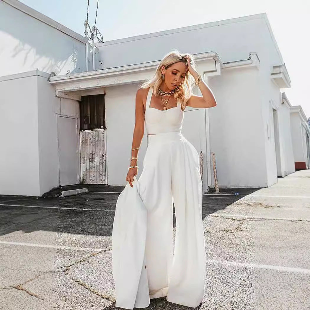Wrap Vest & Loose Pants Set