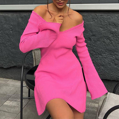 Robe à volants coupe ajustée