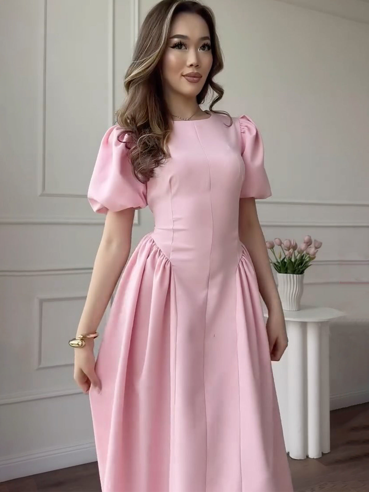 Retro Puff Dress