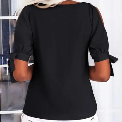 Women's Cold Shoulder Tie Tops