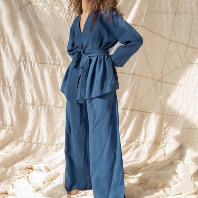 Cotton Linen Robe Set