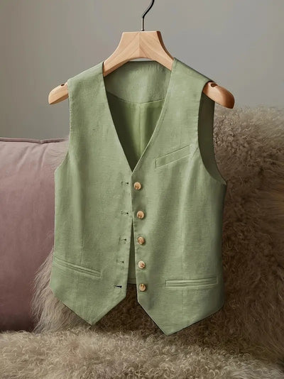 Elegant Linen Vest