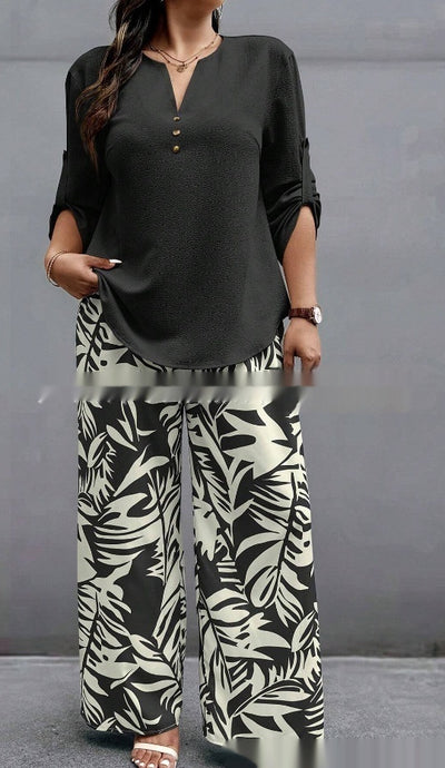 Plant Print Suit