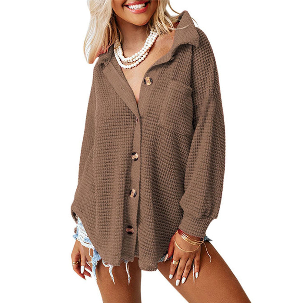 Chemise en tricot gaufré