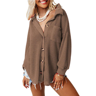 Chemise en tricot gaufré