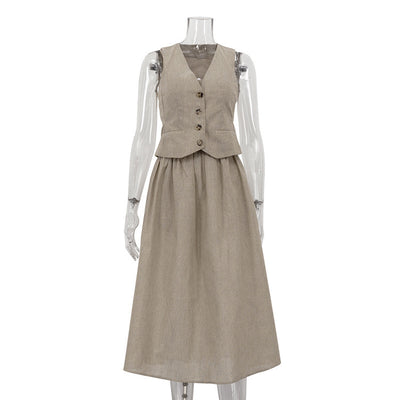Sleeveless Three-Piece