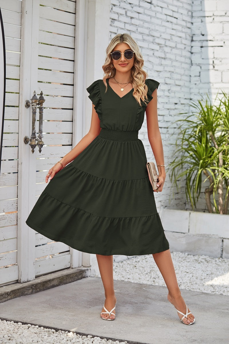 Summer Ruffle Midi Dress