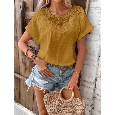 Women's Lace Floral Top