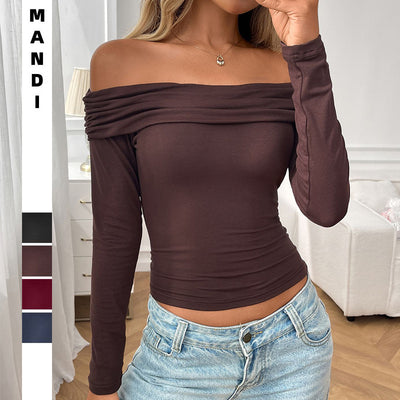 Haut plissé pour fille sexy