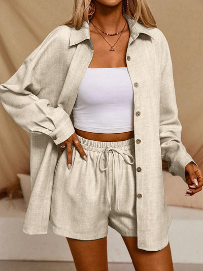 Ensemble cardigan et short