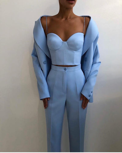 Blazer à revers pour femme