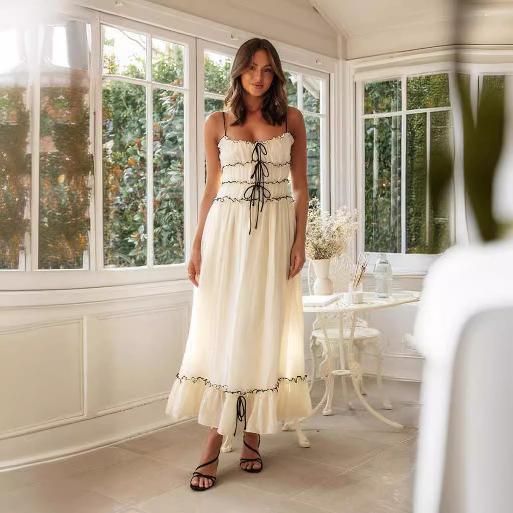 Bow Strap Maxi Dress