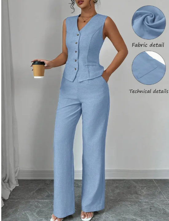 Strap Vest & Pants Set