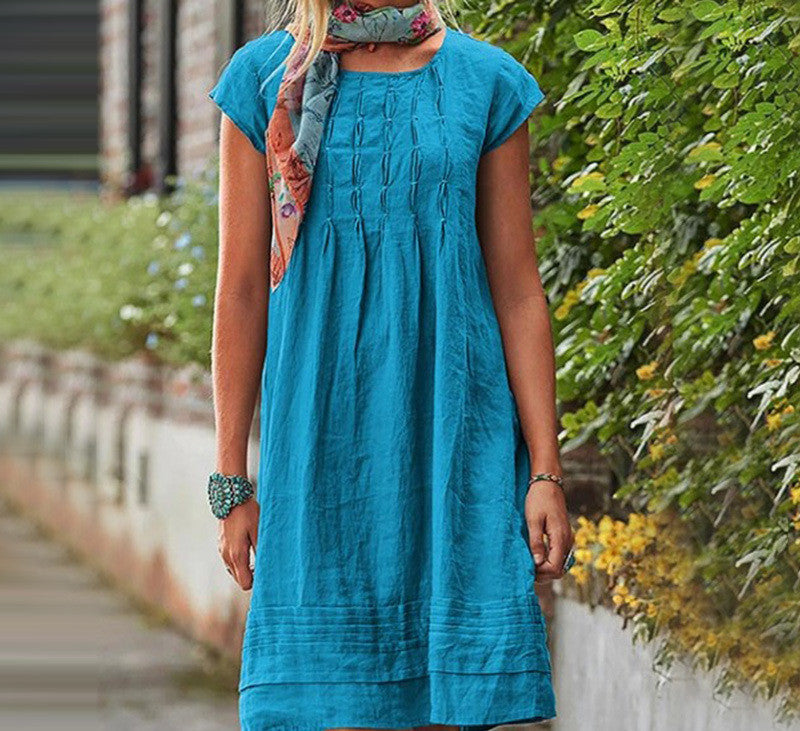 Solid Straight Dress