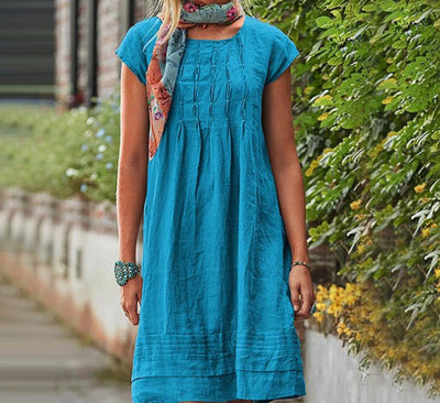 Solid Straight Dress