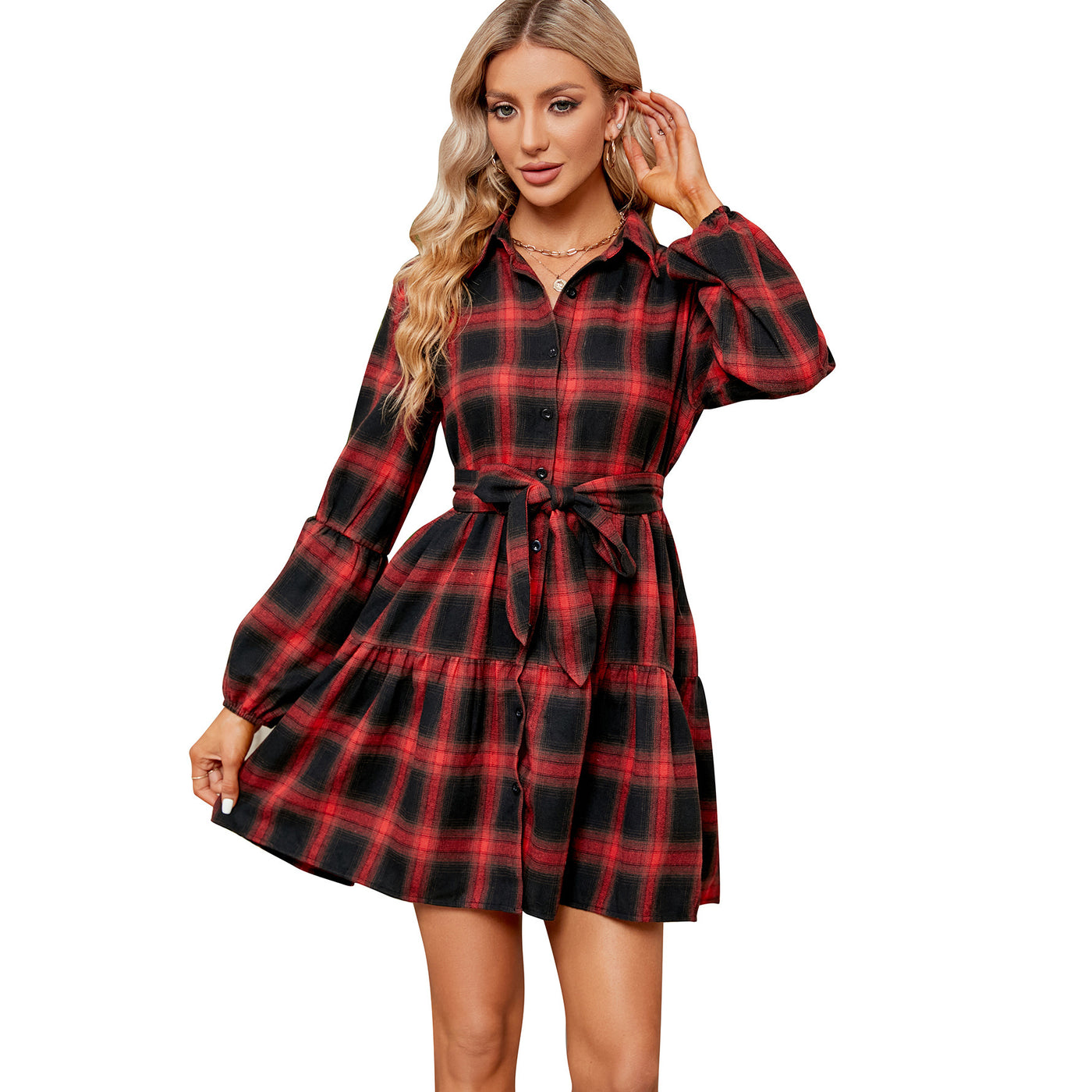Robe de cocktail taille haute