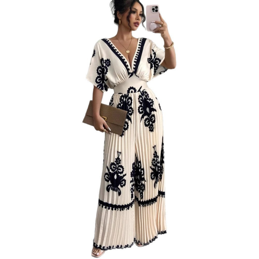 Printed Short Jumpsuit