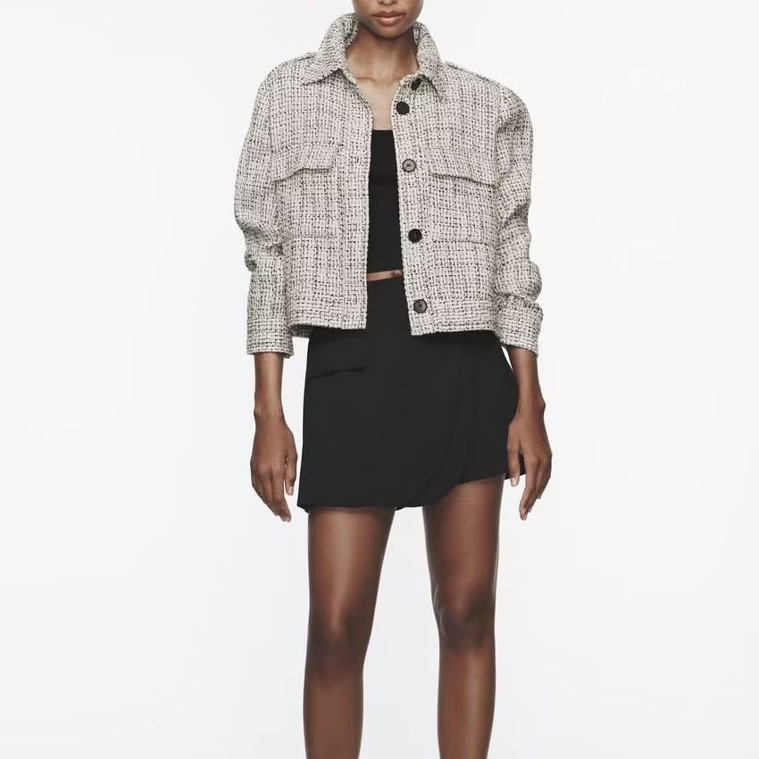 Blazer en tweed chic