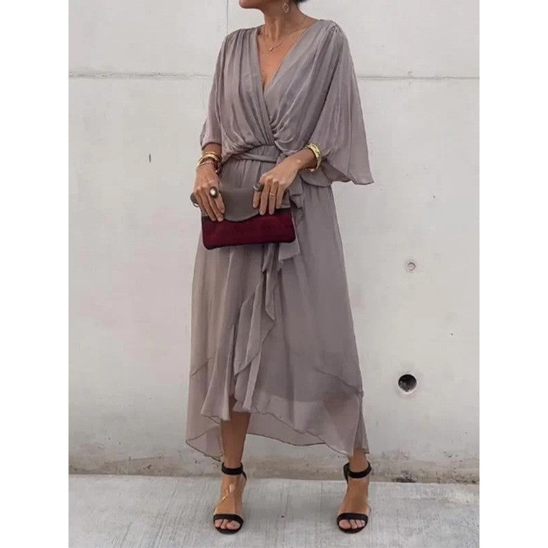 Robe d'été irrégulière nouée