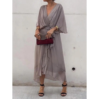 Robe d'été irrégulière nouée