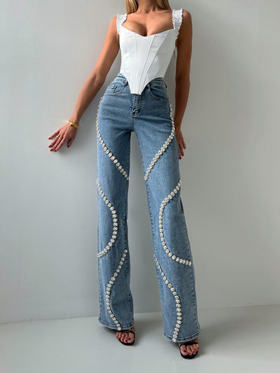 Loose Glitter Jeans