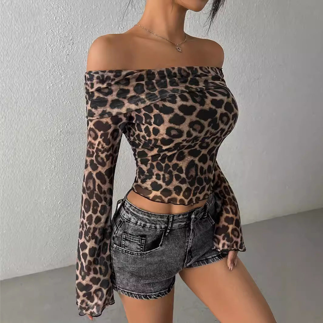 Off Shoulder Wild Print