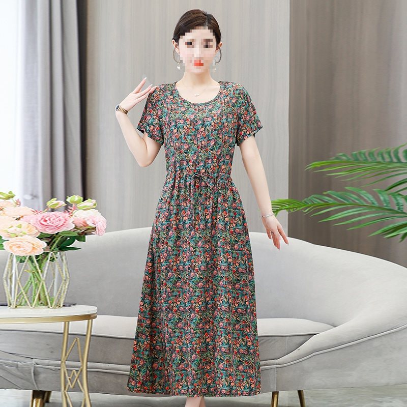Robe portefeuille fleurie