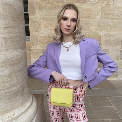 Purple Short Blazer