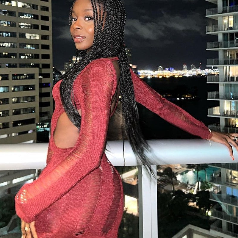 Y2K Backless Mini Dress