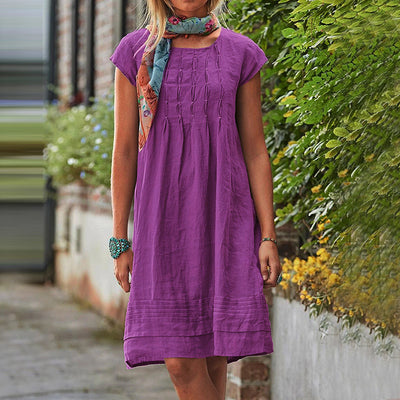 Solid Straight Dress