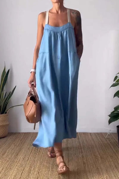 Linen Blend Dress