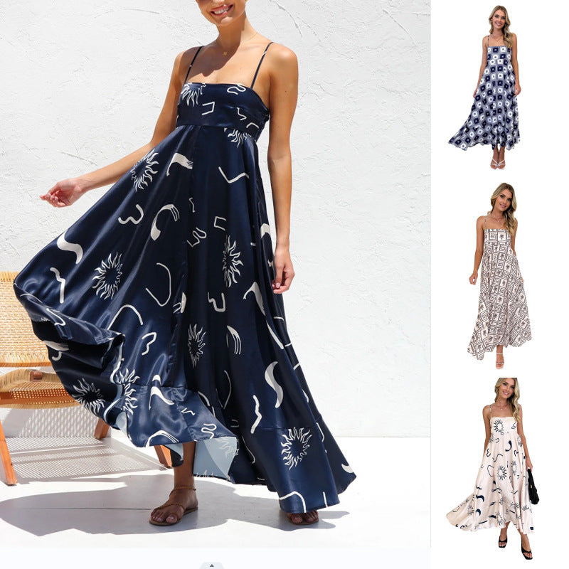 Printed Long Dress