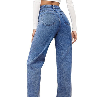 Mid Rise Straight Jeans – Women’s Fashion - Shé Hauté